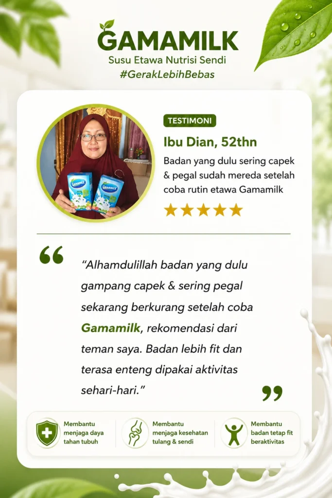 testimoni susu gamamilk - bu dian