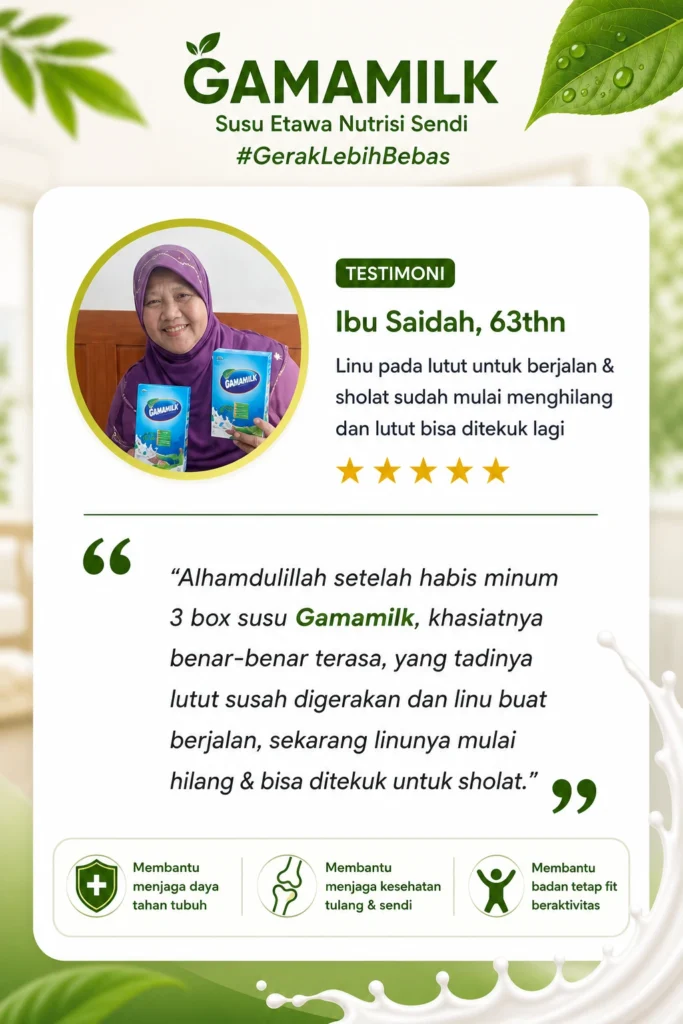 testimoni susu gamamilk - bu saidah