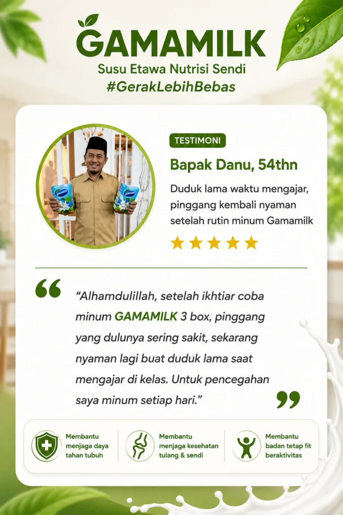 testimoni susu gamamilk - pak danu